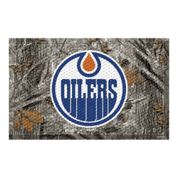 Edmonton Oilers Rubber Scraper Door Mat Camo