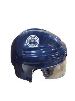 Edmonton Oilers T/B SportStar NHL Hockey Player Mini Helmet - Navy