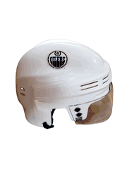 Edmonton Oilers T/B SportStar NHL Hockey Player Mini Helmet - White
