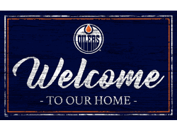 Edmonton Oilers Team Color Welcome 11x19 Sign