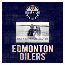 Edmonton Oilers Team Name 10"x10" Frame  Sign