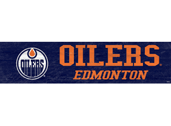 Edmonton Oilers Team Name 6x24 Sign