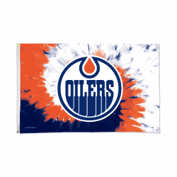 Edmonton Oilers Tie Dye Design Banner Flag (3X5)