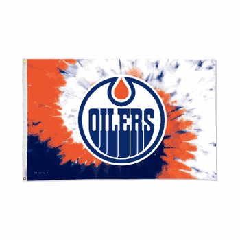 Edmonton Oilers Tie Dye Design Banner Flag (3X5)