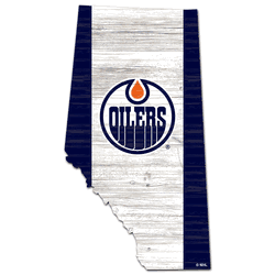 Edmonton Oilers USA Shape Flag Cutout