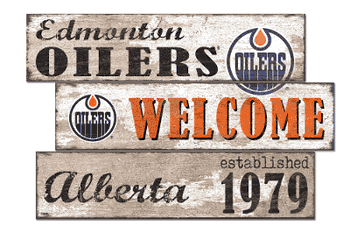 Edmonton Oilers Welcome 3 Plank