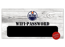 Edmonton Oilers Wifi Password 6x12 Sign