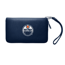 Edmonton Oilers Zip Organizer Wallet Pebble Navy