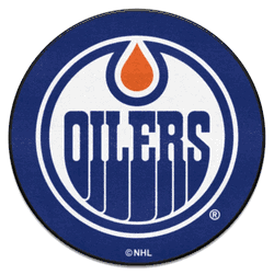Edmonton OilersOilersHockey Puck Rug - 27in. Diameter