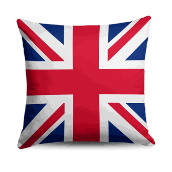 England Flag Throw Pillow 18x18 inches