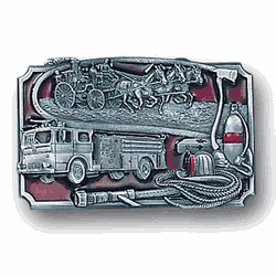 Fire Fighting Enameled Belt Buckle