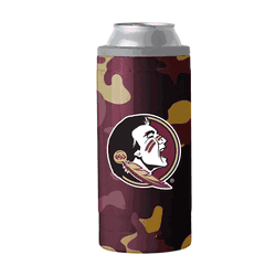 FL State Camo Swagger 12oz Slim Can Coolie