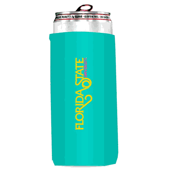 FL State Plaid Insulated Slim Can Sleeve
