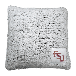 FL State Stacked Logo Frosty Throw Pillow