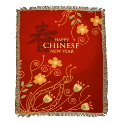Floral Tapestry Throw Blanket 48 x 60 Inches