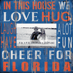 Florida Gators 10x10 In This House Frame