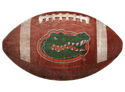 Florida Gators 12" Football Shaped Sign