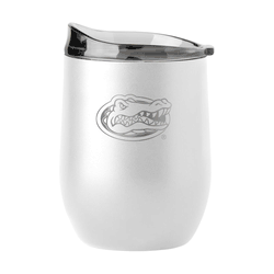 Florida Gators 16oz White Etch Powder Coat Curved Bev
