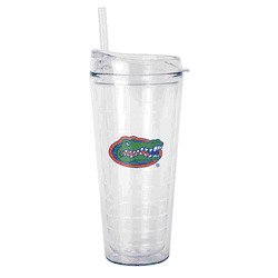 Florida Gators 22oz Flipside Dbl Wall Clear Tumbler