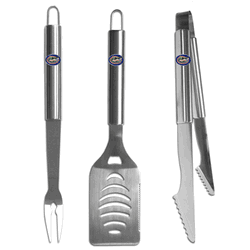 Florida Gators 3 pc Stainless Steel BBQ Set