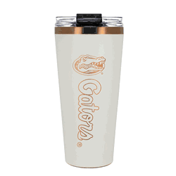 Florida Gators 32oz Crme and Copper Big Slim Tumbler with Straw