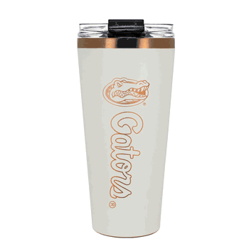 Florida Gators 32oz Crème and Copper Big Slim Tumbler with Straw