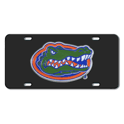 Florida Gators 3D Black License Plate