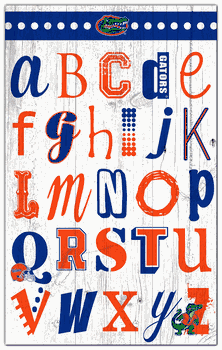Florida Gators Alphabet 11x19 Sign