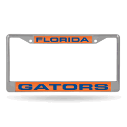 Florida Gators Alternate 12" x 6" Laser Cut Chrome Frame