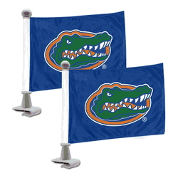 Florida Gators Ambassador Car Flags - 2 Pack Mini Auto Flags, 4in X 6in