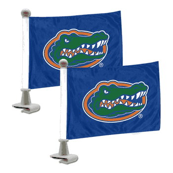 Florida Gators Ambassador Car Flags - 2 Pack Mini Auto Flags, 4in X 6in