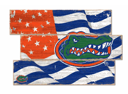 Florida Gators American Flag 3 Plank