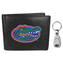 Florida Gators Bi-fold Wallet & Steel Key Chain