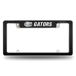 Florida Gators Black 12" x 6" Chrome All Over Automotive License Plate Frame