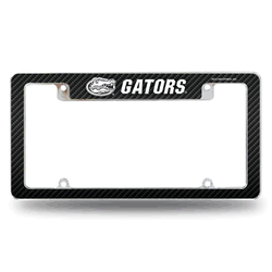 Florida Gators Black 12" x 6" Chrome All Over Automotive License Plate Frame for Car/Truck/SUV