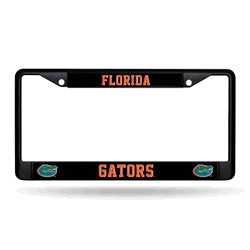 Florida Gators  Black Chrome Frame with Plastic Inserts 12" x 6" Car/Truck Auto Accessory