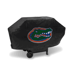 Florida Gators Black Deluxe Vinyl Grill Cover - 68" Wide/Heavy Duty/Velcro Staps
