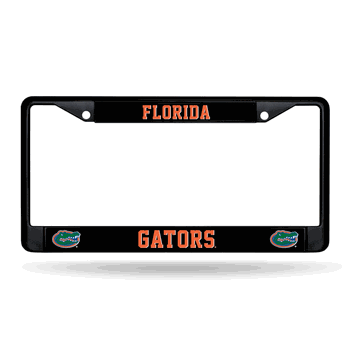Florida Gators Standard Black Chrome Frame with Plastic Inserts 12