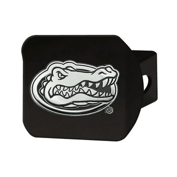 Florida Gators Black Metal Hitch Cover with Metal Chrome 3D Emblem