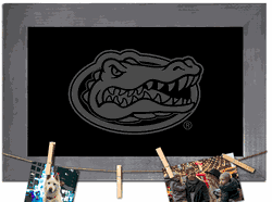 Florida Gators Blank Chalkboard with frame & clothespins 11x19 Sign