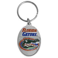 Florida Gators Carved Metal Key Chain
