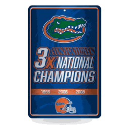 Florida Gators Champ 11" x 17" Home Decor Sign