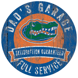Florida Gators Dad's Garage Sign