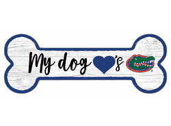 Florida Gators Dog Bone 6x12 Sign