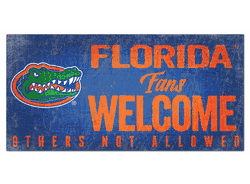 Florida Gators Fans Welcome Sign