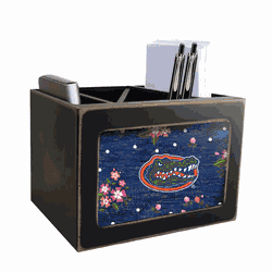 Florida Gators Floral Desktop Organizer