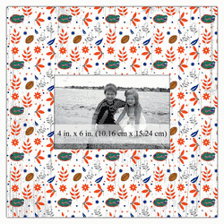 Florida Gators Floral Pattern 10x10 Frame