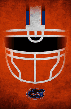 Florida Gators Ghost Helmet 17x26