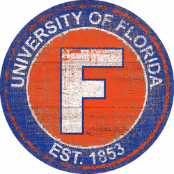 Florida Gators Heritage Logo Round Sign