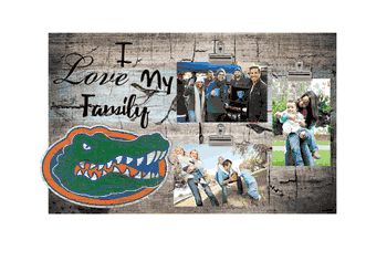 Florida Gators I Love my Family Clip Frame
